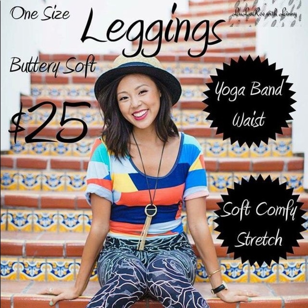 NEW LuLaRoe One Size Leggings - Picture 2 of 2